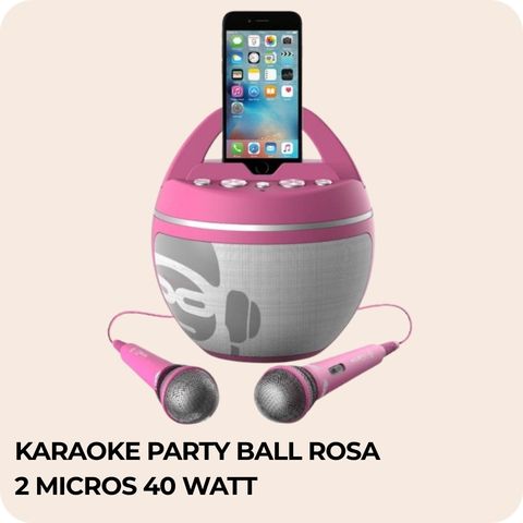 Comprar Karaoke Party Ball rosa 2 micros 40 watt online