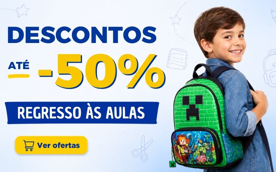 Promoções em mochilas e estojos Promoções em mochilas e material escolar