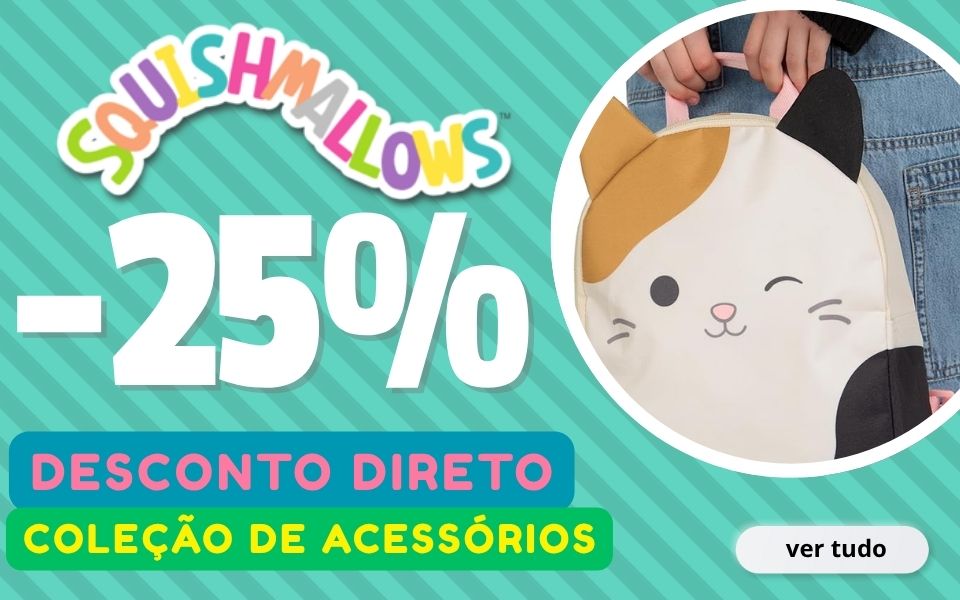 Mochilas e estojos squishmallows