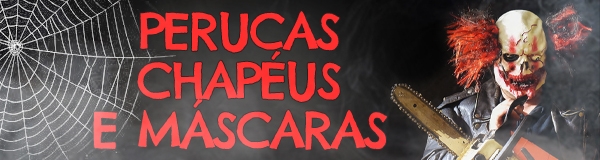 Perucas Chapeus e Mascaras