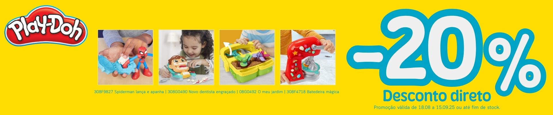 Desconto em brinquedos Playdoh