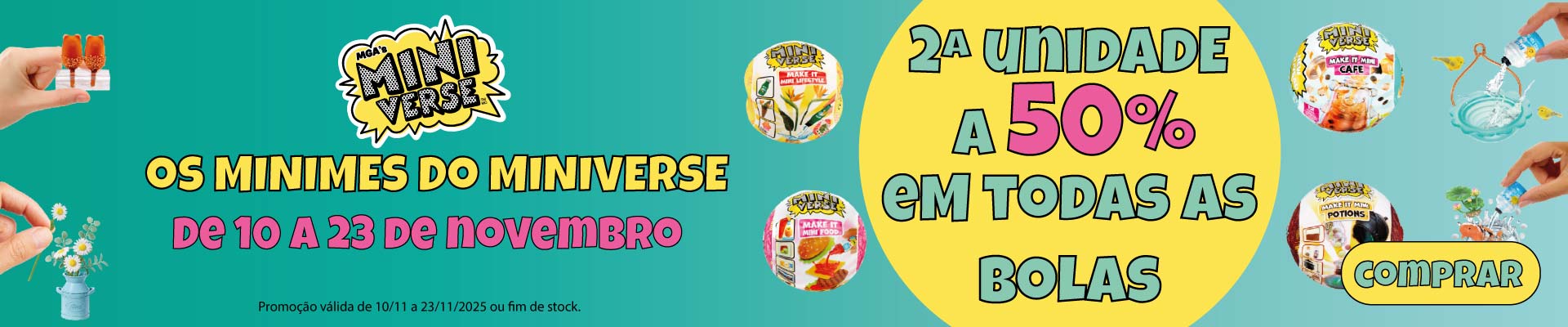 Oferta em bolas miniverse Oferta em bolas miniverse