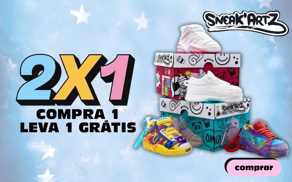 promoção 2x1 sneakartz brinquedos sneakartz em promoção