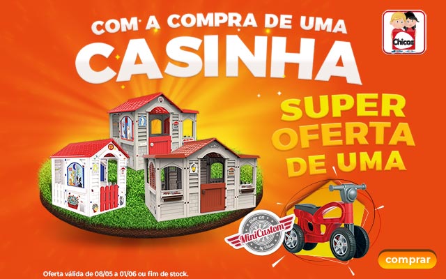 Oferta andador na compra de uma casinha