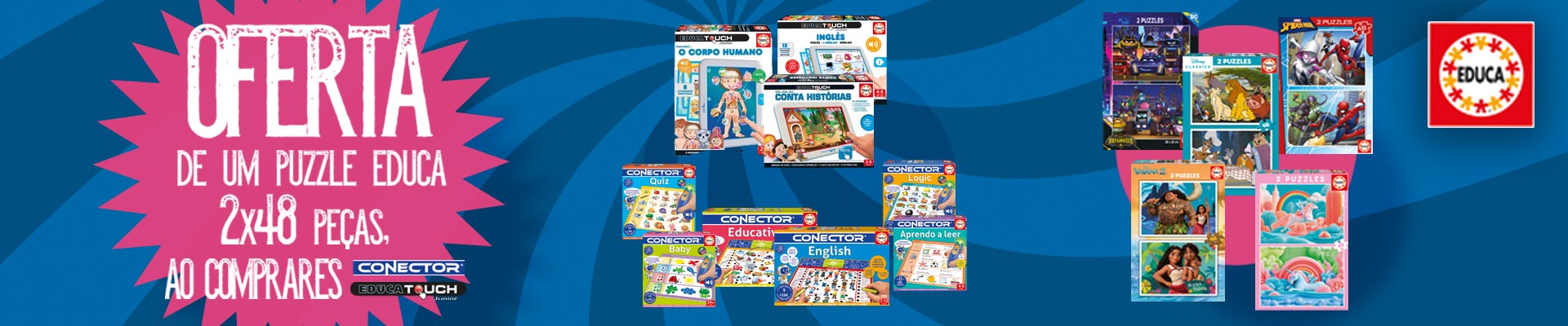 oferta puzzle em jogos Educa