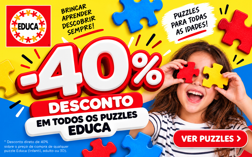 Promo&ccedil;&otilde;es em puzzles Educa