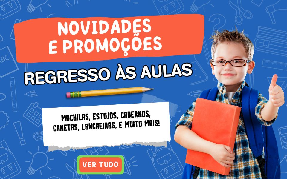 material escolar em promoção