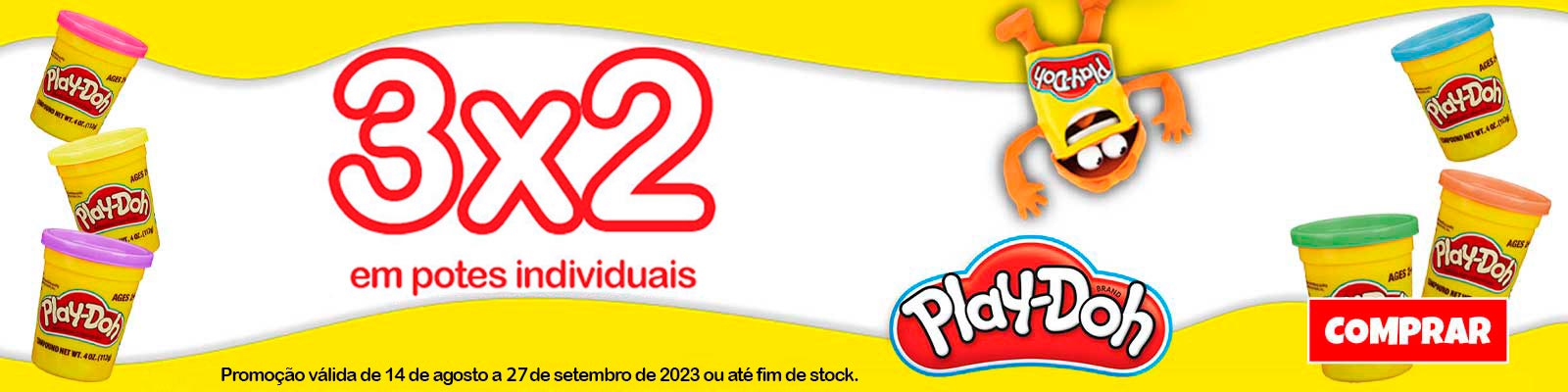 Promoção em potes playdoh