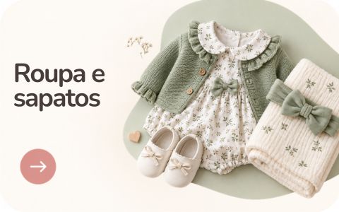 Roupa e sapatos para bonecas bebé
