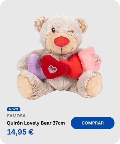 Quir&oacute;n Lovely Bear Love 37 cm
